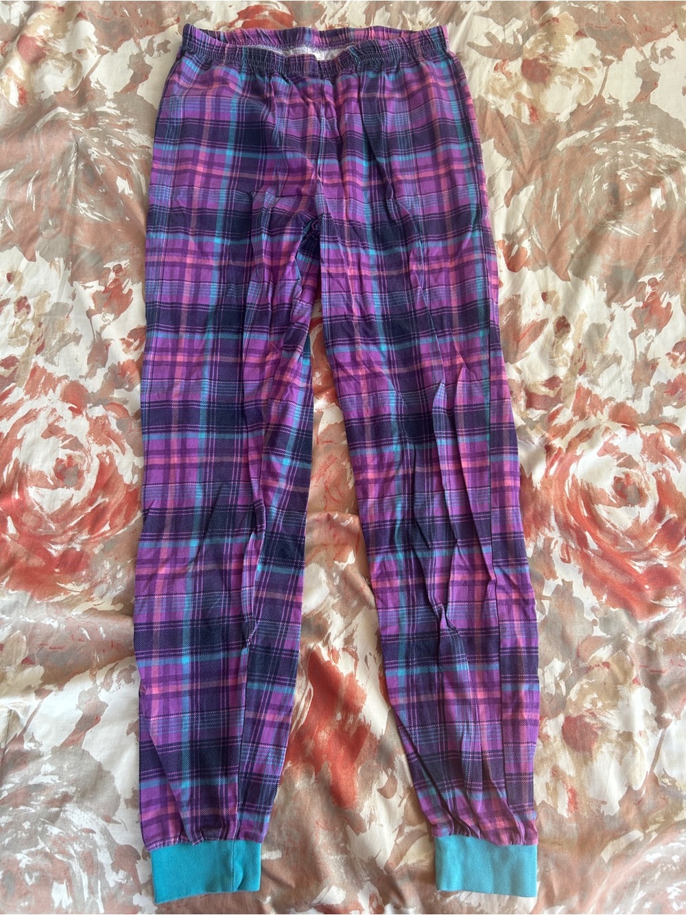 Purple Plaid PJ pants